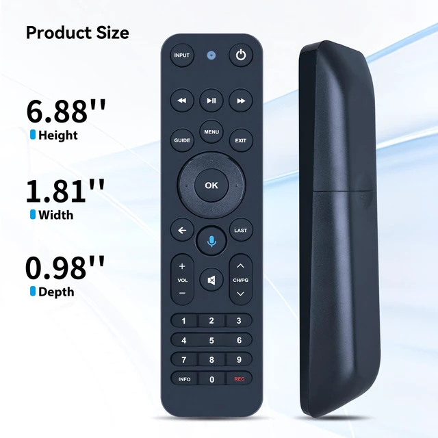 Alt view image 7 of 7 - Replacement for Verizon FiOS TV One Remote Control, for 2019 MG3-R32140B & VRC4100 BLE - All-in-One Smart Voice Control