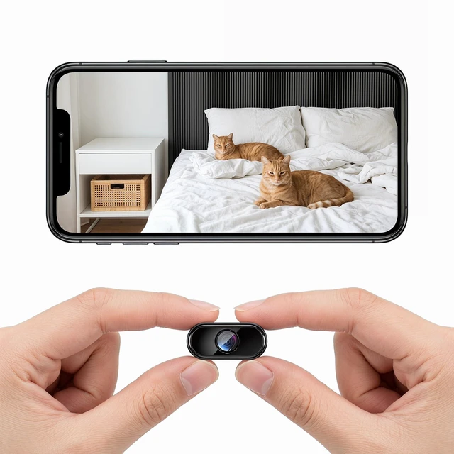 Main image of 1080P Mini Hidden Camera Wireless | Indoor Security Camera with Motion Detection & Night Vision, App Control - Ideal Nanny Cam, Pet Monitor for Home Office