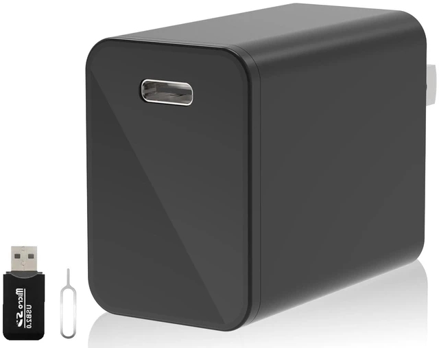 Main image of HIGSEEU 4K Smart Camera Charger with 2.4G/5Ghz Dual WiFi, 160° Wide Angle, Motion Detection, Type-C Plug Indoor Security Mini Camera for Home Pets, iOS & Android App