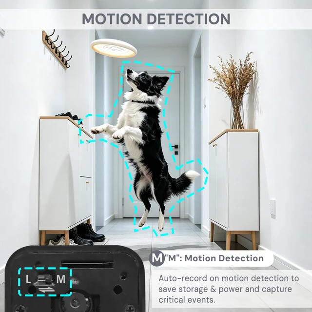 Alt view image 6 of 7 - MINGYY Spy Cams Hidden Camera No WiFi Needed Nanny Camera No Audio | 1080P FHD No WiFi Needed Camera, Motion Detection & Loop Recording Small Camera, No Battery, Connect Power can Work All Day