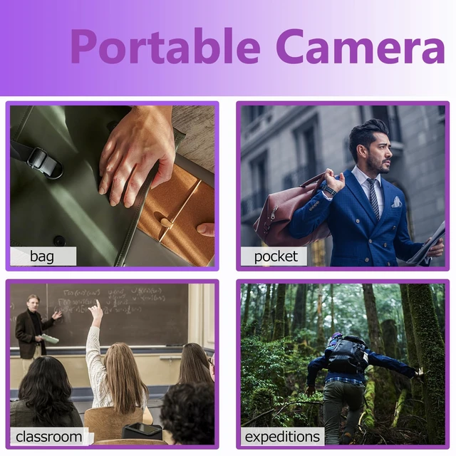 Alt view image 6 of 7 - icamdoor Security Camera, Hidden Spy Camera, 1080P Nanny Cam, No WiFi | Portable, 10,000mAh Long Battery, Indoor/Outdoor Surveillance, Night Vision, Motion Detection