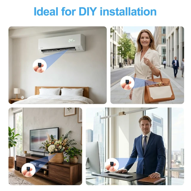 Alt view image 6 of 6 - HiSpyCam Small Security Camera DIY Module - Portable Video Recorder - HD 1080P Nanny Cam for Indoor/Outdoor Use - No WiFi Needed