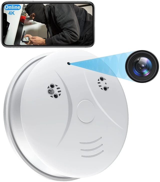 Main image of Kestanlora HD 1080P WiFi Smoke Detector Hidden Camera with Motion Detection,Indoor Cameras for Home Security Spy Camera
