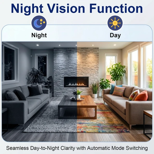 Alt view image 2 of 7 - isecumated WiFi Hidden Spy Smoke Detector Camera, Indoor Wireless Nanny Cam | 1080p HD, Motion Detection, Loop Recording, Wifi Connectionl, Night vision function, Visible Ceiling Mount For Home/Office