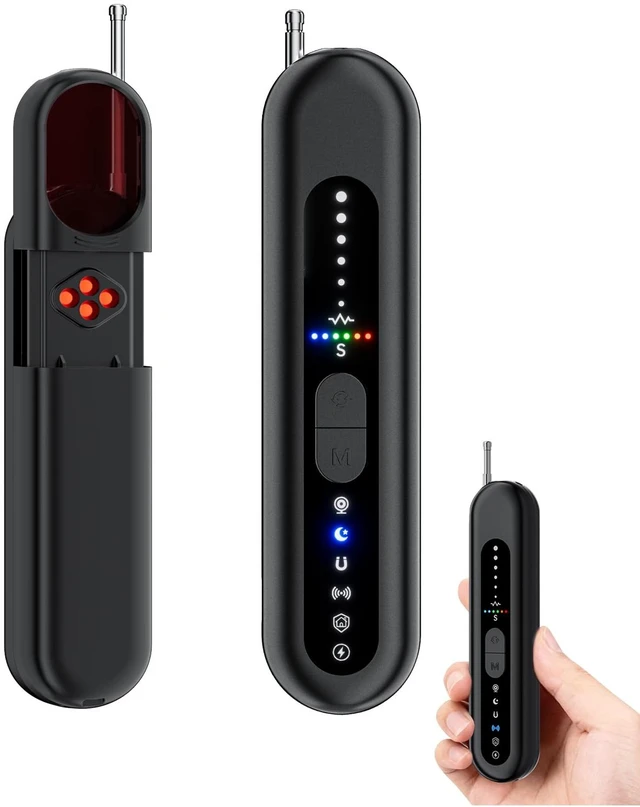 Main image of Hidden Camera Detector Spy Camera Finder Upgraded RF Signal Scanner Bug Detector GPS Tracker Detector Listening Device Finder Portable Privacy Protector for Hotel Travel Home Office Airbnb Bathroom
