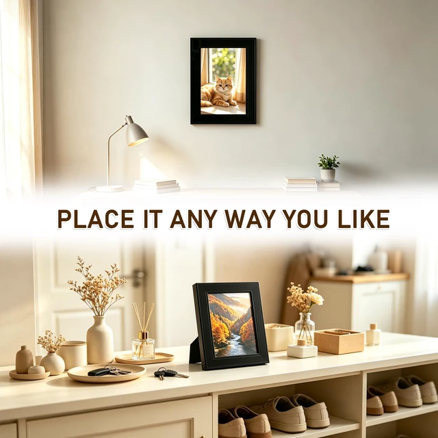 Alt view image 5 of 7 - loc&amera Spy Camera Hidden Camera Picture Frame No WiFi Needed Nanny Cam | 1080P FHD Photo Frame Camera, Motion Detection & Loop Recording, 4 Hours Working & Charging While Recording