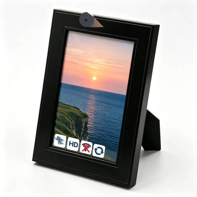 Main image of loc&amera Spy Camera Hidden Camera Picture Frame No WiFi Needed Nanny Cam | 1080P FHD Photo Frame Camera, Motion Detection & Loop Recording, 4 Hours Working & Charging While Recording