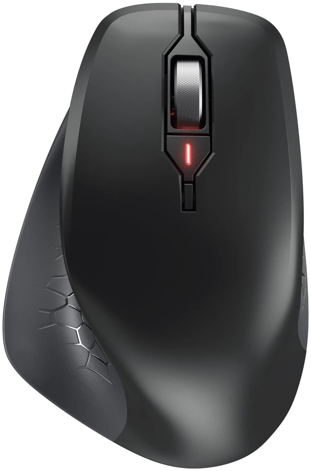 Main image of Cherry Stream Mouse Comfort, Wireless Ergonomic Mouse with Rubberized Thumb Rest, for Right-Handers, 2.4 GHz, 6 Whisper-Quiet Buttons, Battery-Powered, Black