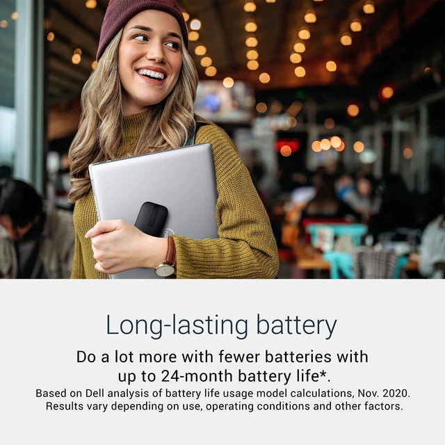 Alt view image 6 of 7 - Bluetooth Travel Mouse MS700, 4000 DPI, 2 Buttons | Bluetooth 5.0 LE, Touch Scroll, Swift Pair, AAA Batteries Included, 3 Year Advanced Exchange, Black