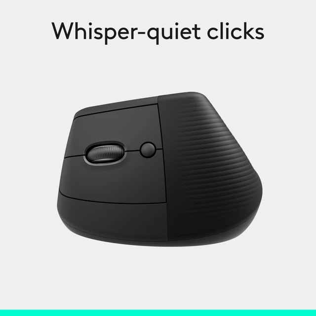 Alt view image 7 of 7 - Logitech Left Handed Lift Vertical Ergonomic Wireless Mouse - Graphite | Connect via Bluetooth or included Logi Bolt USB-A receiver, quiet clicks, 4 of 6 buttons customizable, Windows Mac compatible
