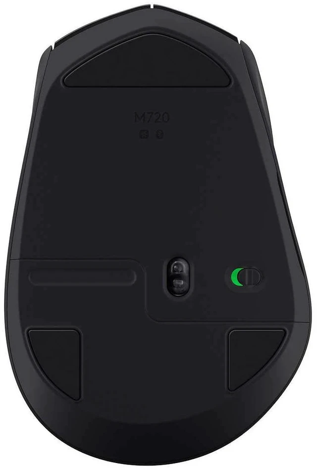 Alt view image 5 of 5 - Logitech 910005592 M720 Triathalon Multi-Device Wireless Mouse - Black