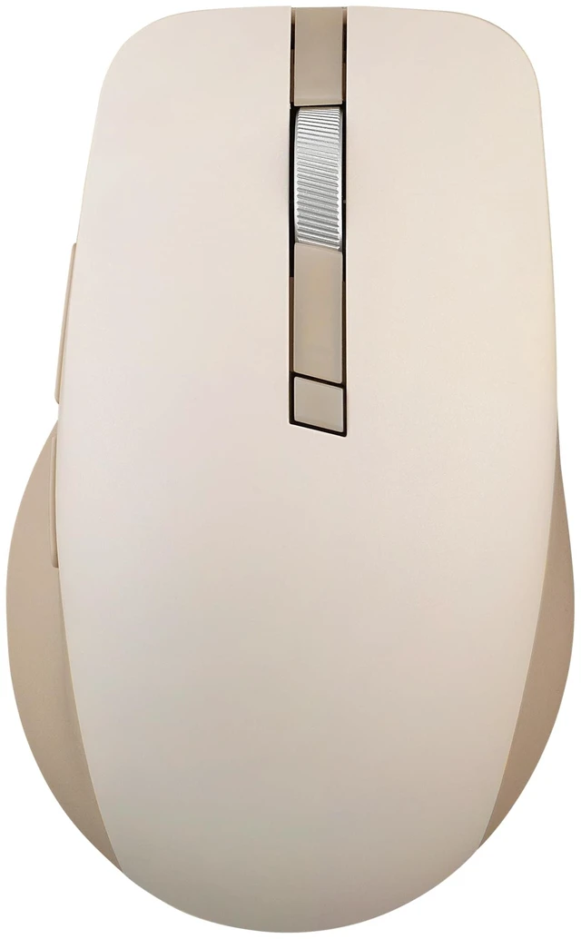 Main image of ASUS Wireless SmartO Mouse Silent Plus Dual Mode (BT/2.4GHz), up to 3 Devices, Ergonomic, 4200 DPI, AA Battery Lasts up to 1 Year, Quiet Switches, Portable, for Productivity/Gaming - Oat Milk