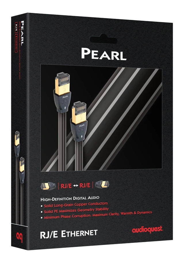 Alt view image 2 of 2 - AudioQuest 0.75 m RJ/E Pearl Cat 7 Black Networking Cable Networking Cables (0.75 m, Cat 7, RJ45, RJ45, Black)