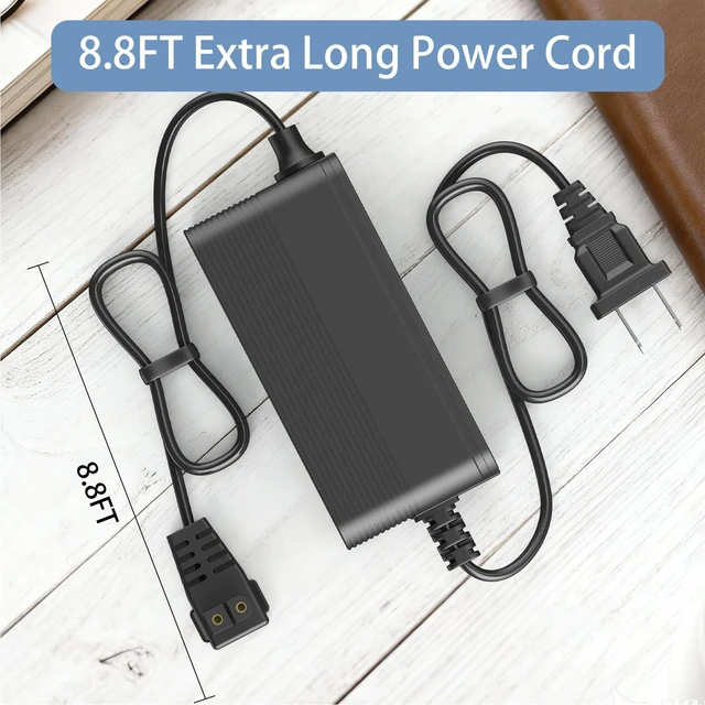 Alt view image 6 of 7 - VOJSALDR 28V Charger for Robotic Pool Cleaner Compatible with Seauto/RERIOU/Zyerch/HISION SAT20 & SAT25 Robotic Pool Cleaner Adapter Charger