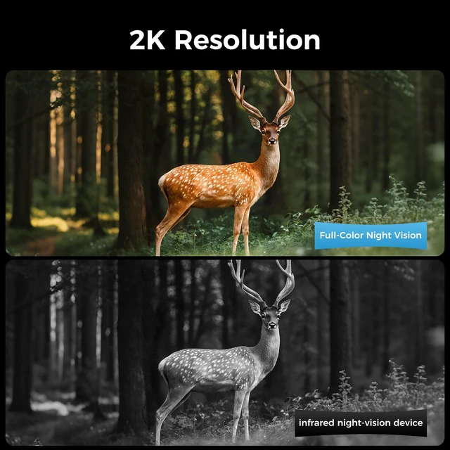 Alt view image 7 of 7 - 4G LTE Cellular Solar Security Cameras Wireless Outdoor, No WiFi | 360° Live View, 2K Color Night Vision, 2-Way Audio, PIR Motion Detection, Built-in SIM Card, Solar Powered for Farm, Cabin