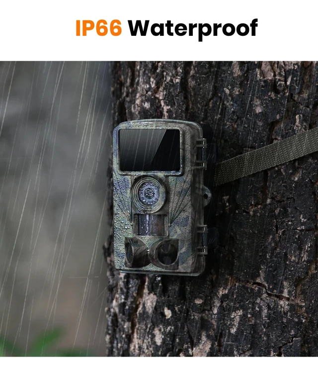 Alt view image 6 of 7 - Zonetiger Trail Camera - 4K 48MP WiFi Game Camera with Night Vision, 0.05s Trigger Motion Activated, IP66 Waterproof, 130 Wide-Angle Bluetooth App No Glow Infrared LEDs for Outdoor Wildlife, Green