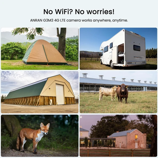 Alt view image 7 of 7 - 4G LTE Cellular Solar Security Camera Wireless Outdoor, Built-in SIM Card | No WiFi Needed, 2K Night Vision for Home Surveillance, SIM Data Plan (Subscription Required), Motion Detection,2-Way Audio