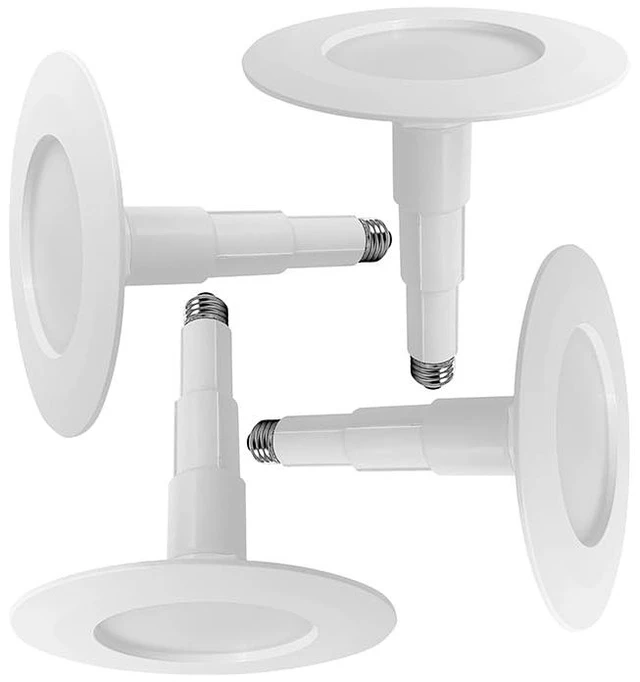 Main image of Jolux 4-Pack 5/6 Inch LED Can Lights Retrofit Recessed Lighting | 4000K Cool White,12W=60W,800LM,Dimmable,Simple Installation Adjustable Retrofit Downlight,ETL Damp Rated,Bevel Trim