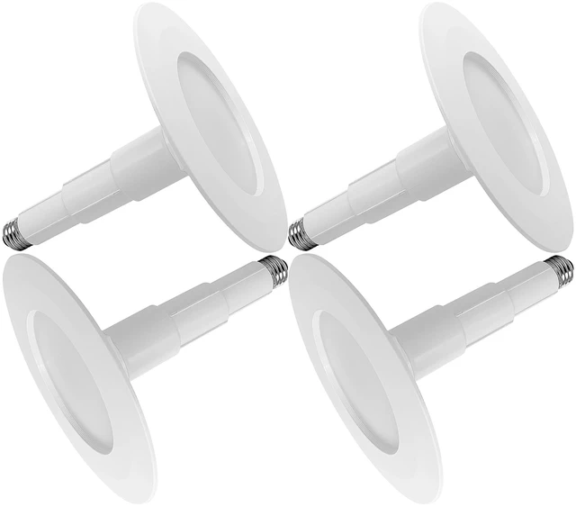 Main image of Jolux 4-Pack 5/6 Inch Retrofit LED Recessed Lighting Can Lights | 3000K Warm White,12W=60W,800LM,Dimmable,Simple Installation Adjustable Retrofit Downlight,ETL Damp Rated,E26 Base