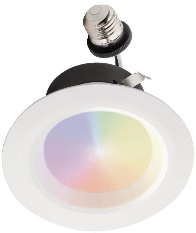 Main image of Juno RB4SC RGBW MW M6 RetroBasics Retrofit Smart Downlight, Switchable, RGBW, 4-Inch, Matte White