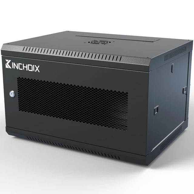 Alt view image 6 of 10 - Kinchoix 6U Server Cabinet Wall Mount Network Rack Enclosure Cabinet Enclosure for Computer Data Networking Electronic Equipment, Removable Side Panels 14.5in Depth