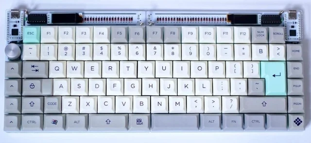 Alt view image 9 of 10 - nullbits SNAP 75% Mechanical Keyboard Kit (White)