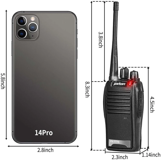 Alt view image 10 of 10 - pxton 777S 10 Pack walkie talkies Rechargeable Long Range for Adults with Earpieces and Li-ion Battery,Two Way radios has VOX/TOT/Emergency Alarm/Battery Low Alert/Flashlight/Scan Function
