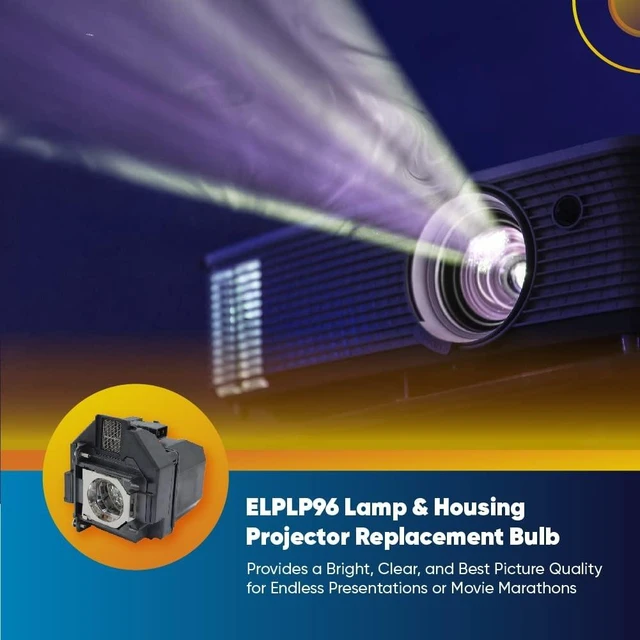 Alt view image 9 of 10 - Technical Precision ELPLP96 Replacement Bulb for Epson Pro EX9220 Wireless 1080p+ WUXGA 3LCD Lamp and Housing Projector Epson Projector Bulb Replacement VS250 Compatible