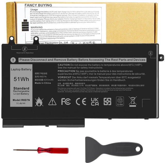 Main image of R8D7N 4GVMP 1V1XF Laptop Battery Compatible with Dell Precision 3540 M3550 Latitude 5400 5410 5500 5510 Inspiron 7590/7591/7791 2-in-1 Series P80F P80F001 P84F H82T6 0C5GV2 W8GMW 0W8GMW 0R8D7N