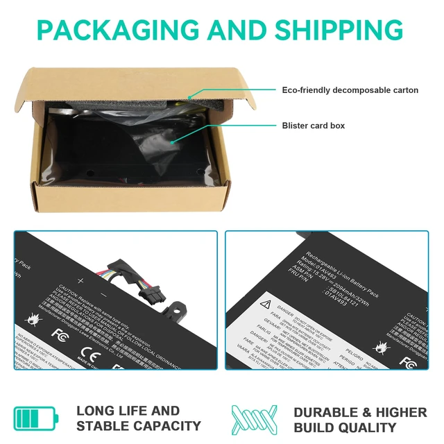 Alt view image 5 of 6 - Futurebatt 00UR891 01AV493 SB10L84122 Laptop Battery Replacement for Lenovo ThinkPad T570 T580 P51S P52S Series 00UR890 00UR892 SB10L84121 SB10L84122 SB10L84123