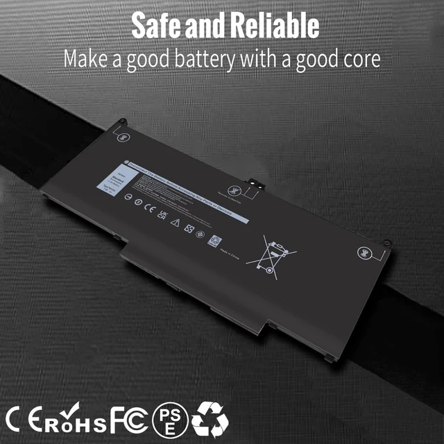 Alt view image 5 of 7 - 60Wh MXV9V Battery For Dell Latitude 5300 5310 7300 7400 E5300 E7300 E7400 | Latitude 5300/5310 2-in-1, for dell inspiron 7300/7306 2-in-1 Series N2K62 5VC2M 829MX 0X2YT 23VP6 P96G P97G P99G P100G