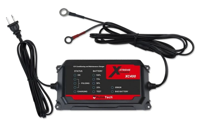 Alt view image 5 of 7 - PulseTech XC400 Xtreme Charge 4 AMP Smart Battery Charger & Maintainer | Test, Charge, Condition and Maintain All Types of 12V Lead-Acid Batteries