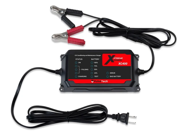 Alt view image 6 of 7 - PulseTech XC400 Xtreme Charge 4 AMP Smart Battery Charger & Maintainer | Test, Charge, Condition and Maintain All Types of 12V Lead-Acid Batteries