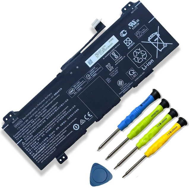 Main image of GH02XL HP Laptop Battery Replacement for HP Chromebook 11A G8 11 G8 14 G6 Chromebook X360 11 G3 NA0010nr NA0010DS NA0010CASeries GHO2XL L75783-005 HSTNN-DB9M L75253-271 L75253-2C1 7.7V 47.3Wh 6000mAh