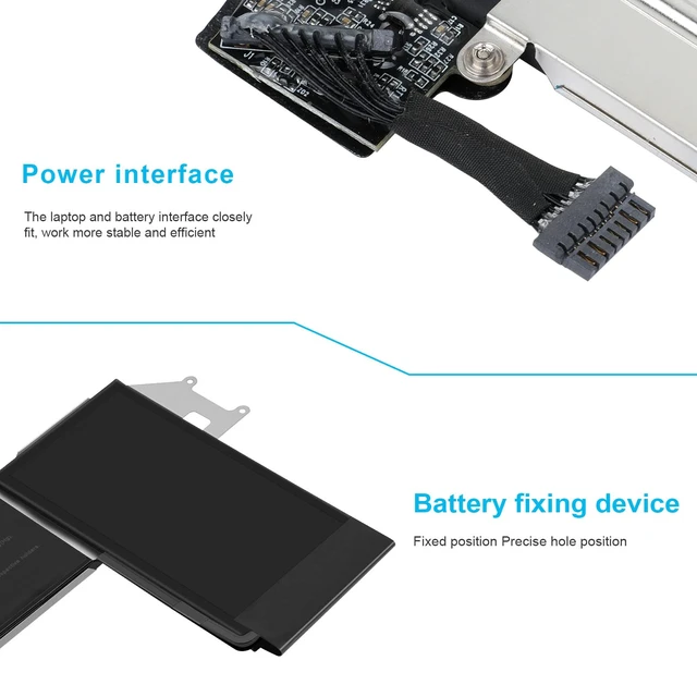 Alt view image 3 of 7 - A1965 Laptop Battery for MacBook Air 13" Retina A1932 (2018 2019, Early 2020) A2179 EMC 3184 3302 MacBook Air8,1 8,2 9,1 MRE82 MRE92 MVFH2 MWTJ2 MVH22 MVFM2 MVFK2 MREE2 MREC2 MREA2 MREF2 MUQT2 MUQU2
