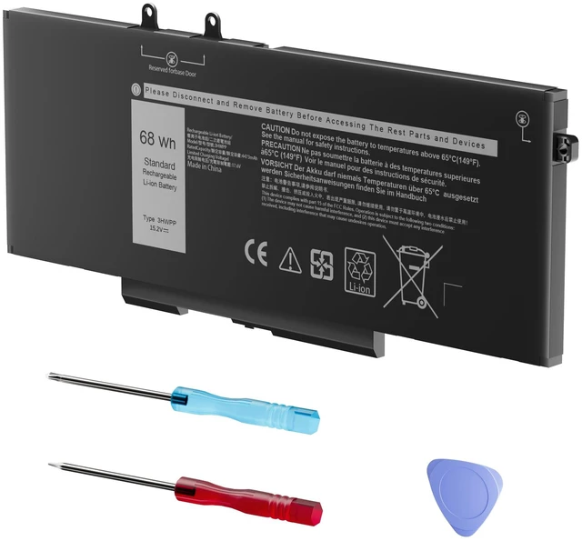 Main image of 68Wh 3HWPP 15.2V Battery for Dell Latitude 5501 5510 5511 5401 5410 5411 E5410 E5510 E5401 E5501 E5411 E5511 Precision 3551 3541 for Inspiron 17 7500 7506 2-in-1 Black 451-BCMN 10X1J N2NLL 1VY7F 3YNXM