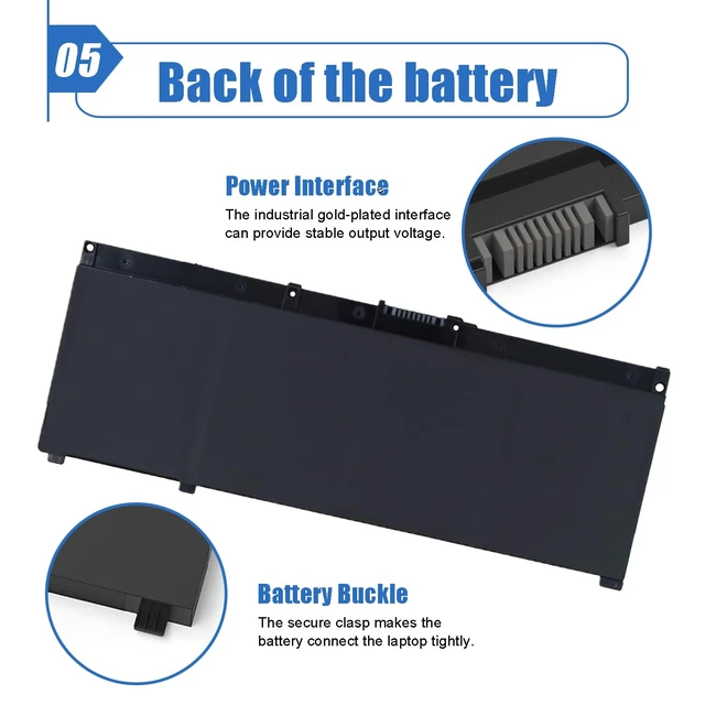 Alt view image 6 of 6 - Dentsing SR04XL SR03XL 917724-855 Laptop Battery Replace for HP Omen 15 15-CE0XX 15-DC0XX 15-CE198WM 15-CE015DX Pavilion 15-CB0XX 15-CB041NR 15-CX0056WM Series l08855-855