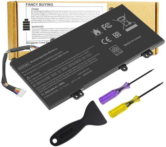 Main image of SG03XL Laptop Battery for HP Envy M7-U109DX M7-U009DX 17t-U000 17-U011NR 17-U163CL 17-U177CL 849048-421 849049-421 849314-850 849315-850 849314-856 HSTNN-LB7F HSTNN-LB7E TPN-I126 HSTNN-LB7E HSTNN-LB7F