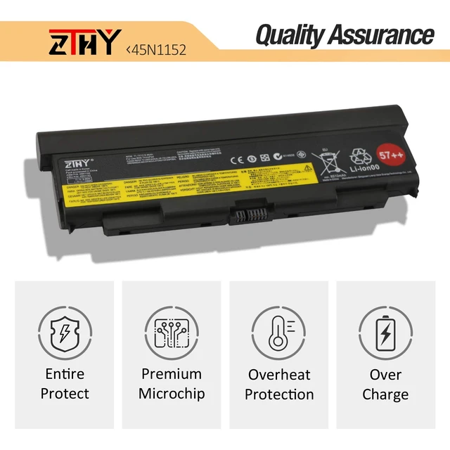 Alt view image 5 of 7 - Battery Replacement for Lenovo ThinkPad T440P T540P W540 W541 L440 L540 | 45N1144 45N1145 45N1148 45N1149 45N1152 45N1153 45N1150 45N1151 0C52864 0C52863 0C52864 Laptop Battery 8960mAh 9-Cell 57++