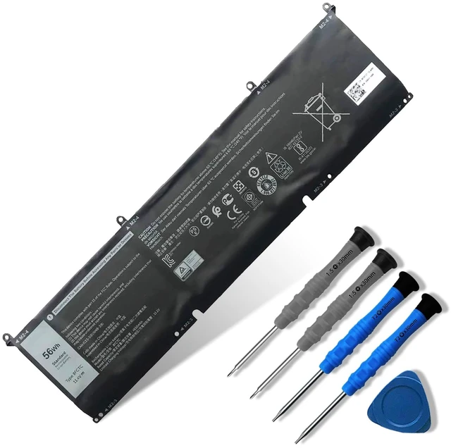 Main image of Dentsing 56Wh 8FCTC Laptop Battery Compatible with DELL XPS 15 9500 XPS 15 9500-R1505S -R1845S -R1845TS -R1945TS Series Notebook 3ICP7/73/64 DVG8M P8P1P 11.4V 4650mAh
