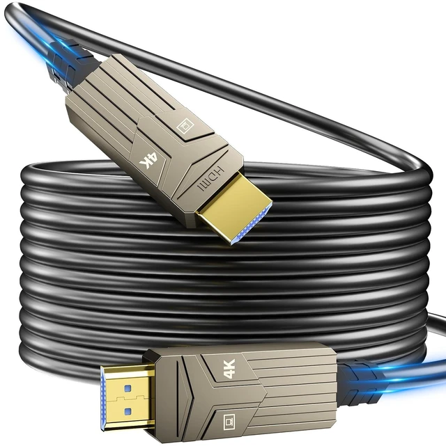 Main image of Soonsoonic Fiber Optic HDMI Cable 75ft,18Gbps 4K@60Hz(4:4:4) Unidirectional Active 2.0 Cord,Support HDR10 ARC HDCP 2.2 3D CEC Atmos DTS:X, Ultra high Speed Flexible and Slim22.5m