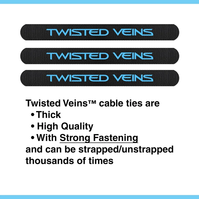 Alt view image 7 of 7 - Twisted Veins 15 Pack of 6FT 4K HDMI Cables Bulk HDMI Cable Multipack | HDMI to HDMI Cable Multi pack, HDMI Cord Multipack Features Premium Braided Jackets, Flex Neck Connectors, Plus Accessories