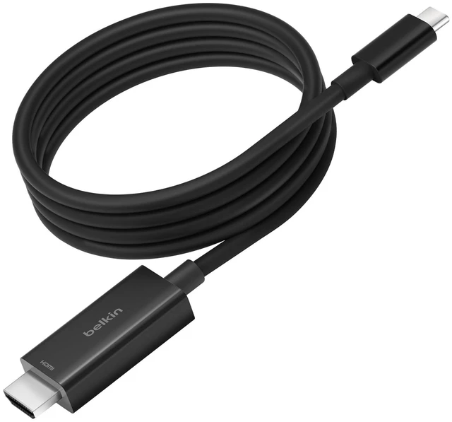 Main image of Belkin USB-C to HDMI Cable, 6.6ft | Connects USB-C laptop to HDMI TV or monitor, supports 4K video, compatible with MacBook, Chromebook, and PC