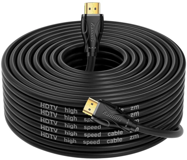 Main image of kanmis 75FT Long HDMI Cables 4K60Hz, High Speed 4K HDMI Cord with Gold Plated Connectors, Compatible with PlayStation Arc PS3 PS4 PC HDTV