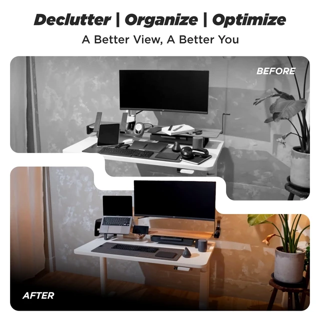 Alt view image 7 of 7 - ULTRARM Moodular Storage Drawer Add-On for Slide Rails, Do Not Use Alone | Accessory Only, Soft-Closing System, Hidden Storage, Felt Interior, Sturdy Steel Frame, Declutter Your Desk, Black, MSA-DR