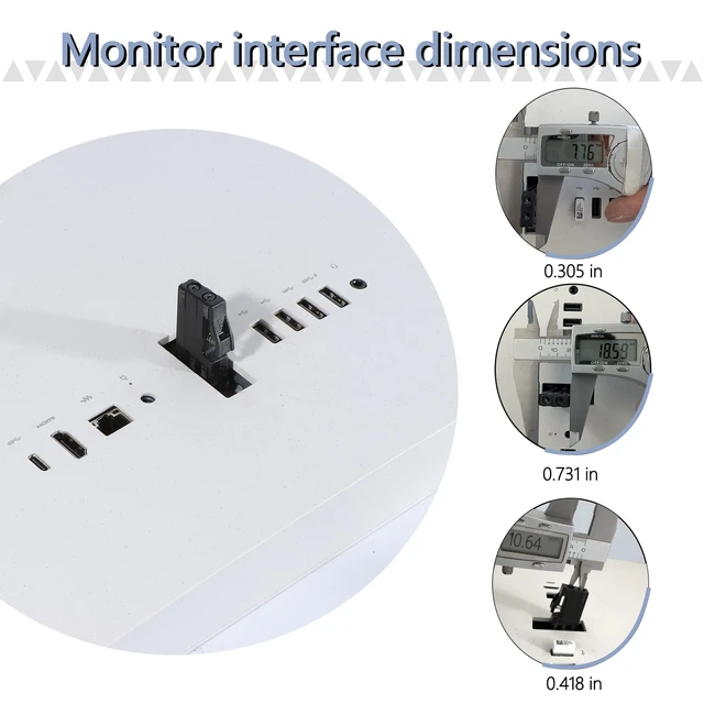 Alt view image 2 of 7 - 24-cr and 27-cr All in One PC VESA Adapter Compatible with HP All-in-One PC | (Fits 22-dg , 24-cr , 27-cr and more )75x75 to 100x100 VESA Mount Adapter Bracket