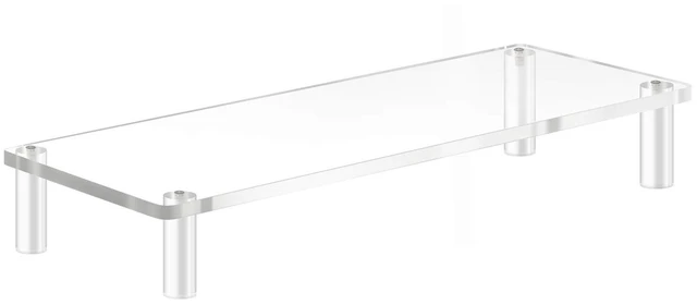 Main image of YestBuy 20x7.5 Acrylic Monitor Stand Riser, Clear Computer Stand for Laptop, iMac, Pc, Printer, Desktop Ergonomic,Desk Riser Work from Home Accessories Office Supplies Platform Save Space