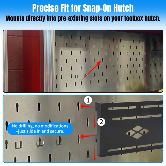 Alt view image 3 of 6 - AUTOVIC Monitor Mount for Snap-on Hutch VESA 75 100 Tool Box Work Center | Fits Snap-on Tool Hutch, for VESA 75 And 100, Aluminum Multi-Screen, Adjustable Design, Includes 4mm Screws