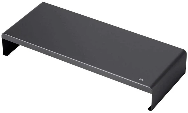 Main image of Monoprice Metal Multimedia Desktop Stand- 7.9 x 19.3 Inches - Black | Raised 3.2 Inches, Monitor Stand & Riser, Laptop Stand - WorkstreamCollection