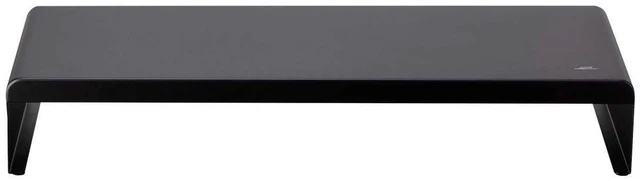 Alt view image 3 of 6 - Monoprice Metal Multimedia Desktop Stand- 7.9 x 19.3 Inches - Black | Raised 3.2 Inches, Monitor Stand & Riser, Laptop Stand - WorkstreamCollection